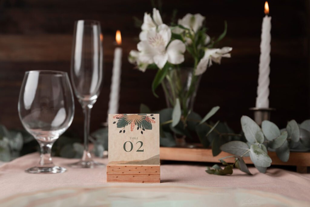 Décoration de table de mariage