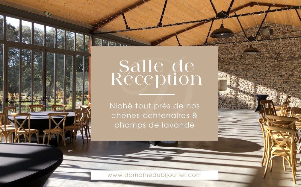 lieu de réception de mariage avec salle de réception en Provence